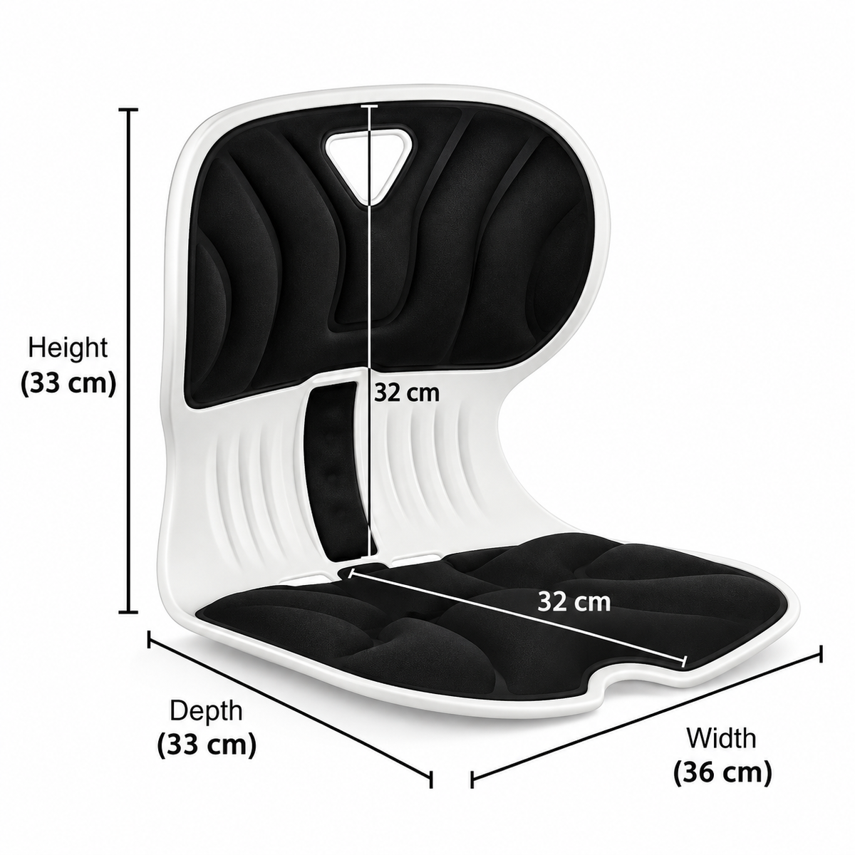 Comfort Posture Correction Chair Seat – Ergonomic Back & Lumbar Support Cushion