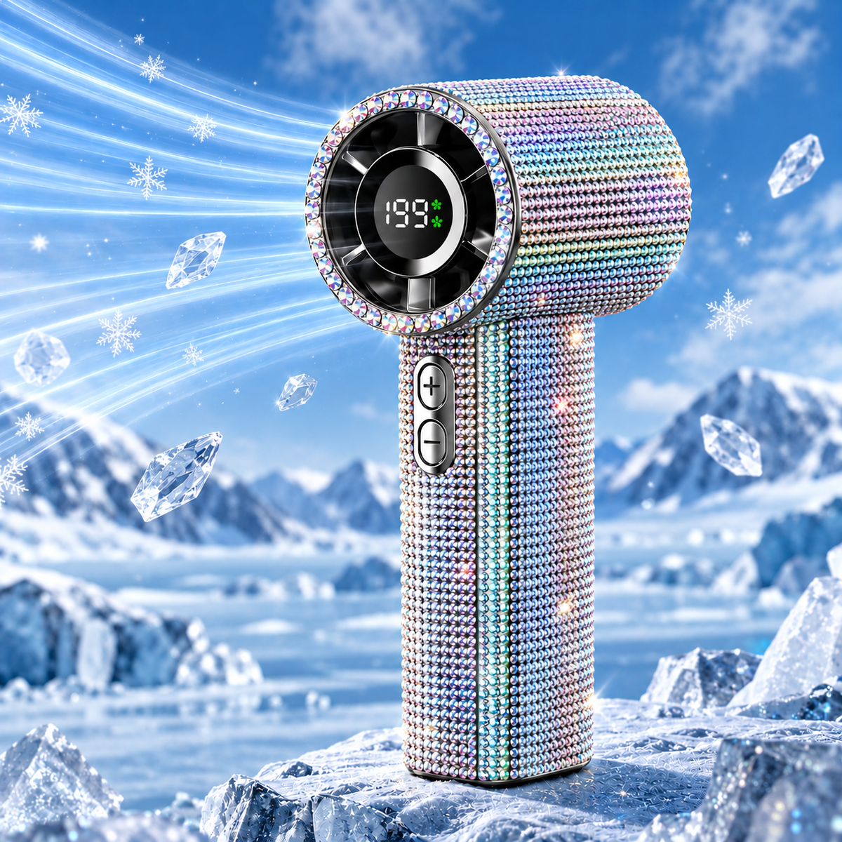 High-Speed USB Rechargeable Portable Mini Fan – Powerful Handheld Cooling Fan