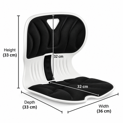 Comfort Posture Correction Chair Seat – Ergonomic Back & Lumbar Support Cushion