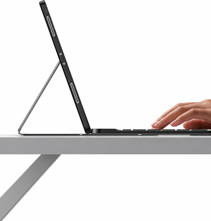Premium Leather Case with Wireless Keyboard – English/Arabic