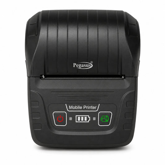 Pegasus PM200 Mini Bluetooth Label & Receipt Printer 203DPI, 58mm Thermal Printing