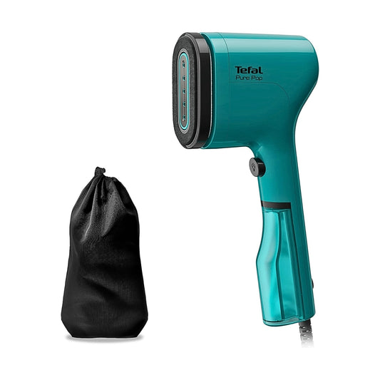 Tefal Pure Pop DT2024 Handheld Garment Steamer with 20g/min Steam Output, Reversible Lint Pad & Ultra-Compact Design – Garment Steamer