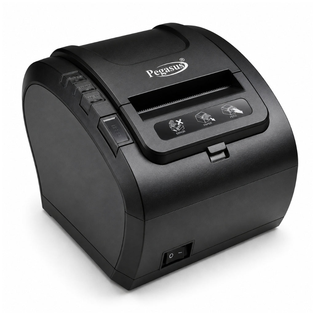 Pegasus PR8003 80mm Thermal Receipt Printer with USB & LAN, 260mm/s Auto Cutter