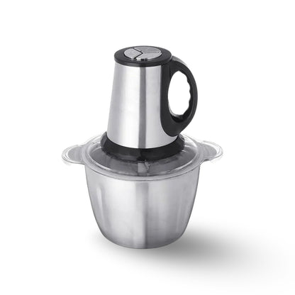 Silver Crest Royal Electric Meat Grinder 950W, 3L Stainless Steel Food Chopper with 6 Stainless Steel Blades, 2 Speed Modes, Multi-Function Meat & Vegetable Grinder