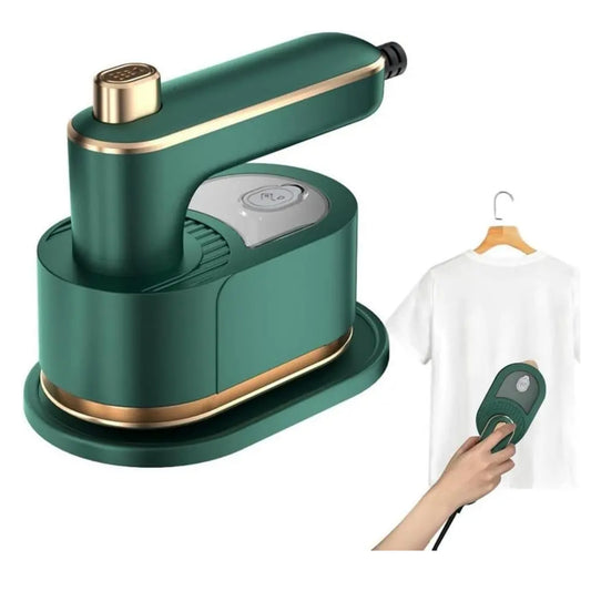 3-in-1 Mini Steam Iron, Portable Handheld Garment Steamer with Foldable Design, High Temperature Steam, Fine Mist Spray & Anti-Scald Base for Clothes & Travel