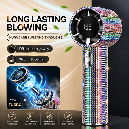 High-Speed USB Rechargeable Portable Mini Fan – Powerful Handheld Cooling Fan